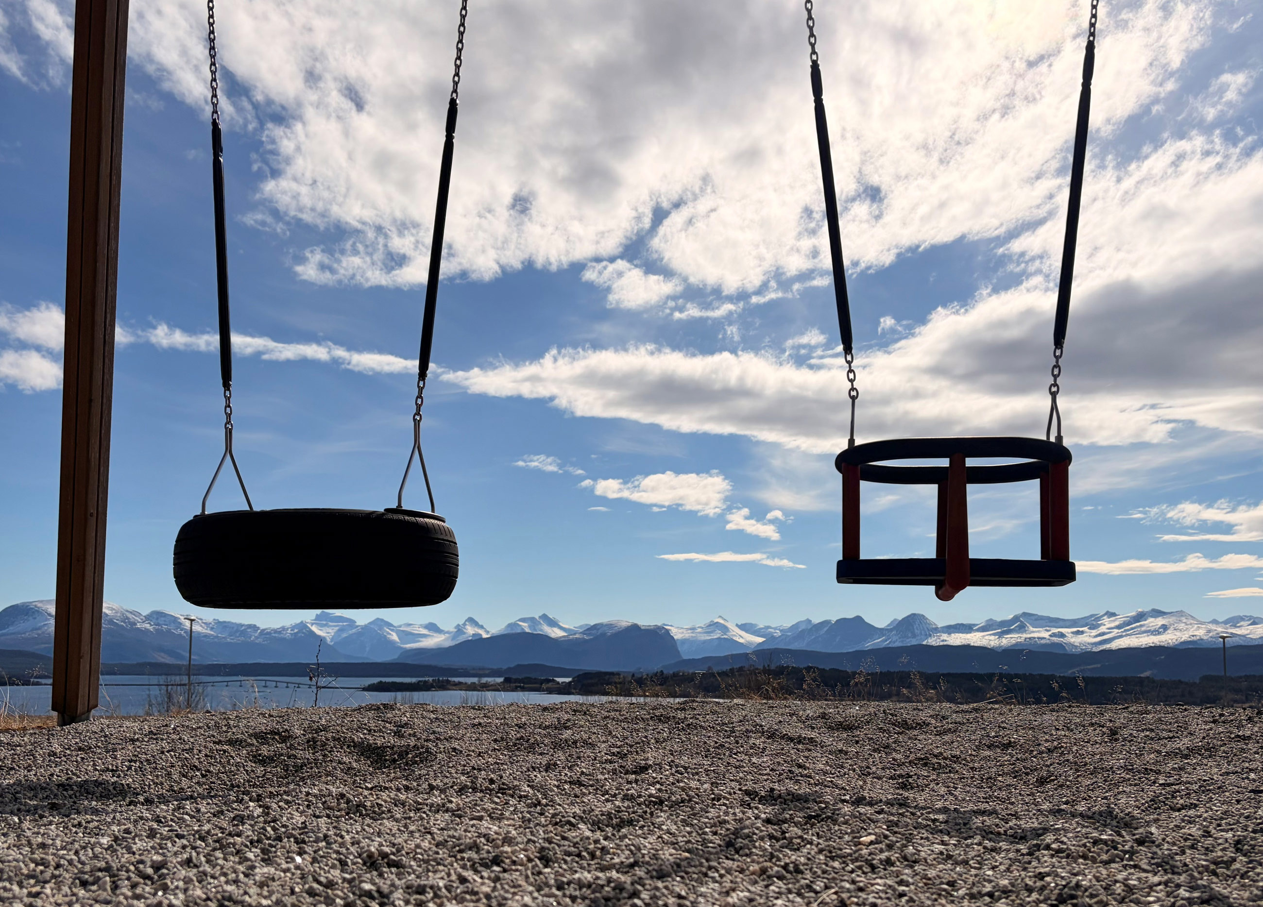 Huskestativ med to husker.