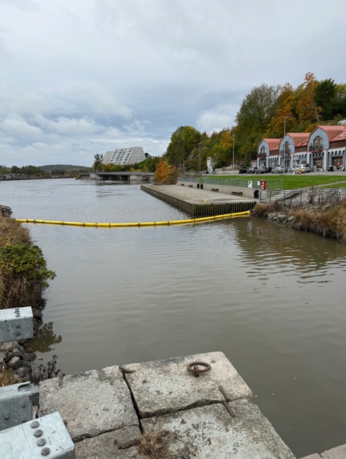 Bildet er tatt under tilsynet av Alvim renseanlegg i Sarpsborg. Foto: Statsforvalteren