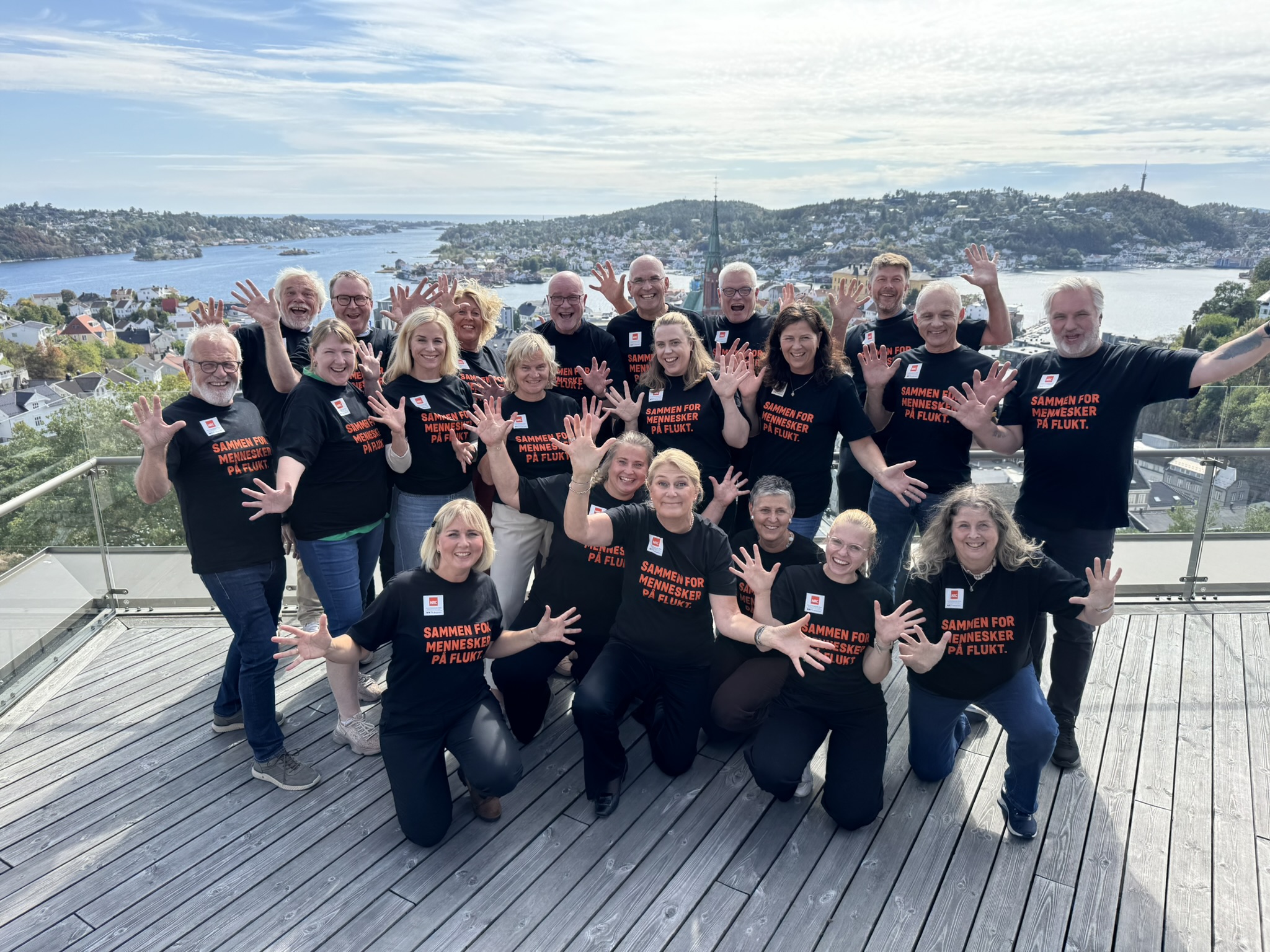 Gruppebilde på fløyheia