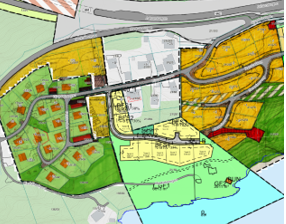Ny reguleringsplan er lokalisert sør i Djupdalen mellom to eldre eksisterande planar. Foto: Arkitektene BBW AS