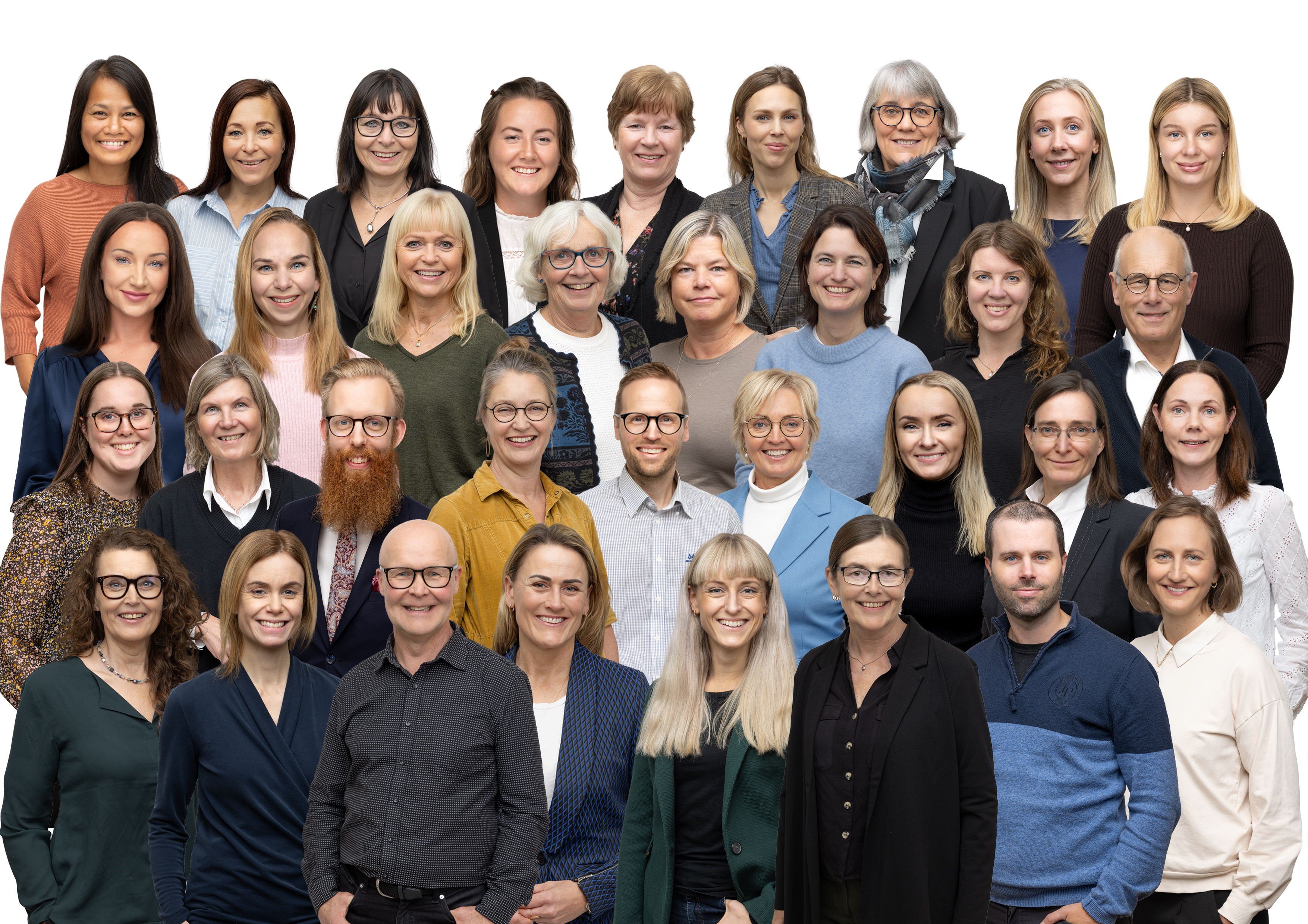Gruppebilde av ansatte i avdelingen. Foto: Mona Hauglid