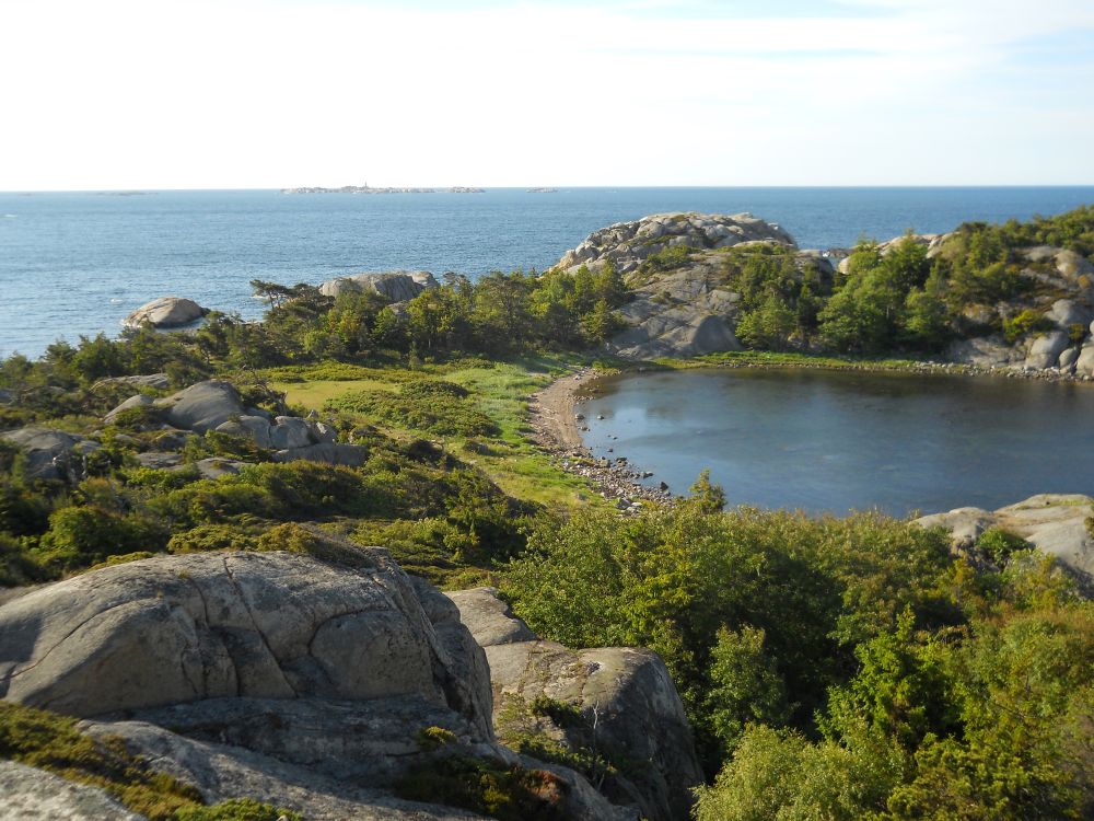 Utsyn mot sør over Flaskebukta.