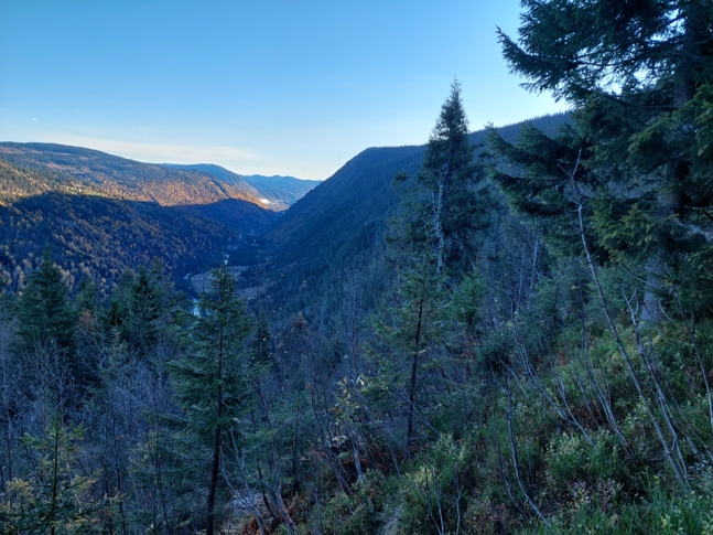 Modalen: Utsyn over området frå Ripelii. Modalen i lisida på høgre side i biletet . Foto: Rune Nordeide