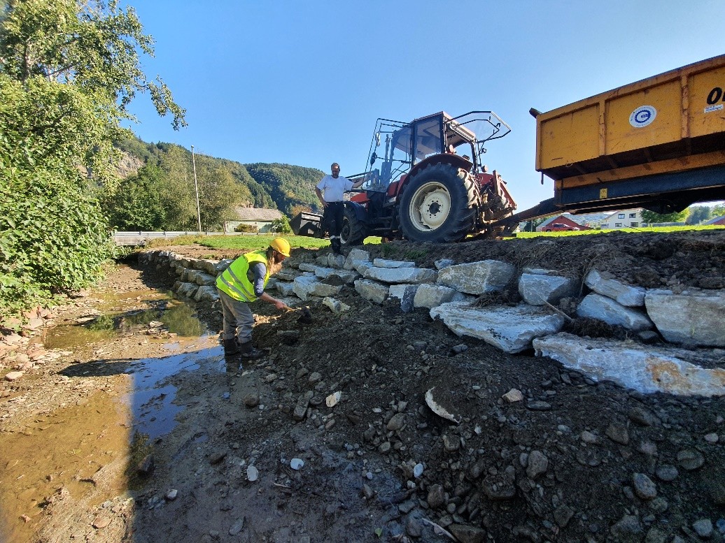 Tilbaketrekt ersosjonssikring.