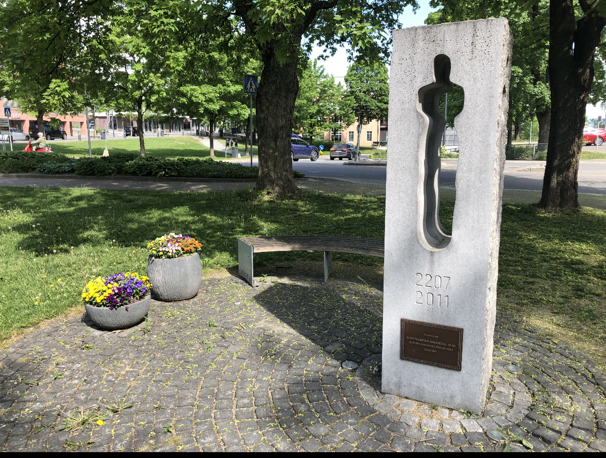 22. juli monument i Gjøvik
