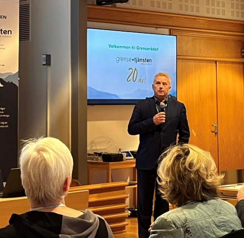 Statsforvalter Knut Storberget holdt innlegg Foto: Unni Dalsegg, Nav. Statsforvalter Knut Storberget holdt innlegg