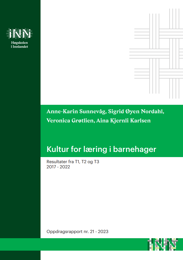 Skjermbilde av sluttrapport Skjermbilde av sluttrapport Kultur for læring barnehage