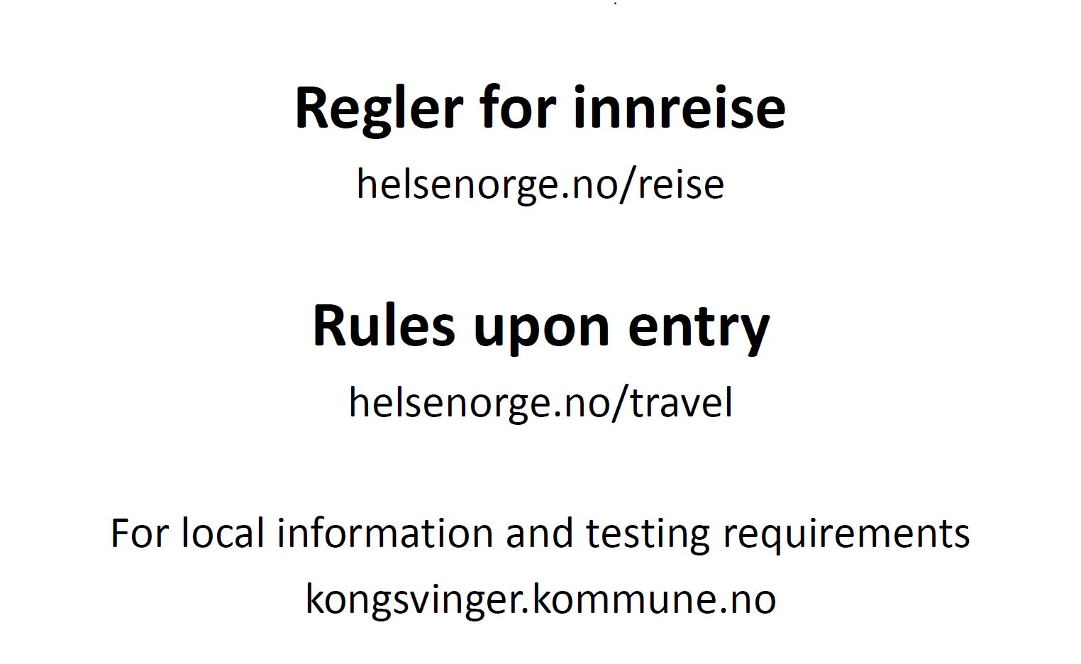 Eksempel på skilting på fylkesvei inn mot Kongsvinger Eksempel på skilting på fylkesvei inn mot Kongsvinger