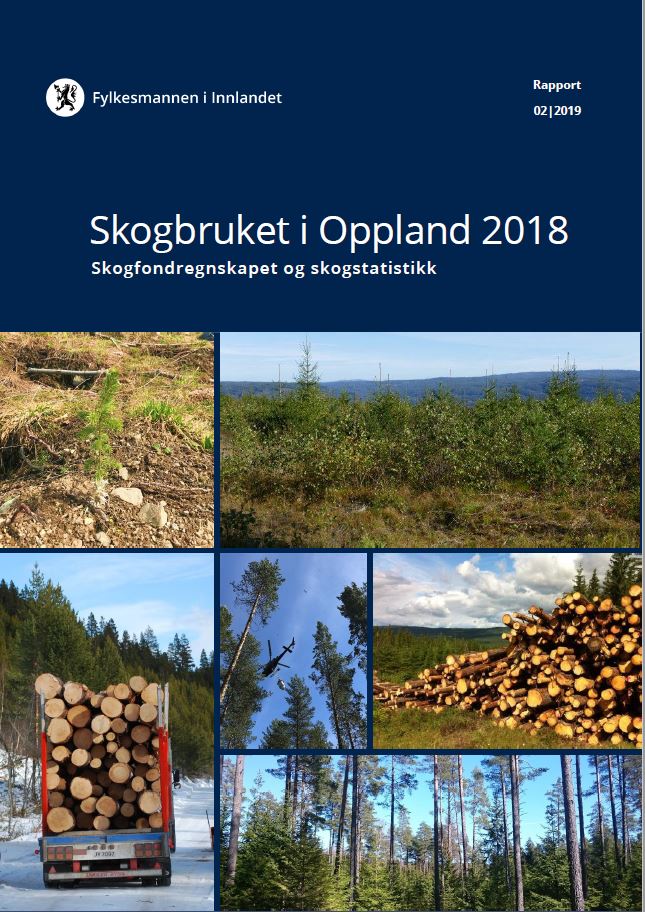 Opplandsskogbruket i tall 2018, rapportfremside