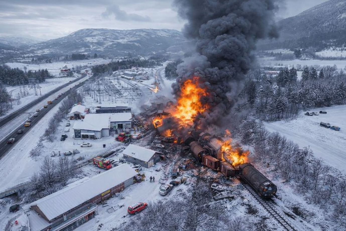 Vogntog som har sporet av