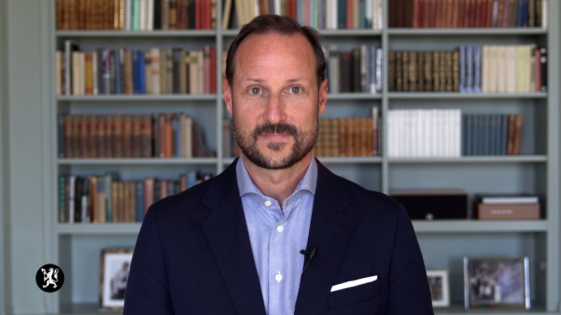 HKH Kronprins Haakon takker ungdommen for at de engasjerer seg i sikkerhetstemaer. Foto: Foto/video: Det kongelige slott. Bilde av HKH Kronprins Haakon
